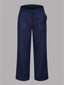 BLUE ROBED Navy Blue Color Trousers For Women And Girls