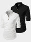 BLUE ROBED men's Casual Slim Fit Full Sleeve Cotton Kurta (Pack 2) in White style D view 2