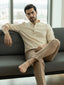 BLUE ROBED Full Sleeve Kurta for men Office Wear in Beige view 127