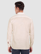 BLUE ROBED men's Casual ZIP Style Full Sleeve Cotton Kurta in Beige view 8