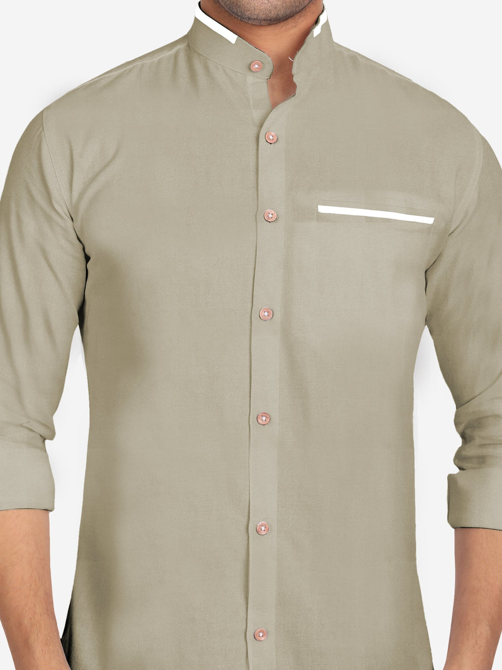 Men's Casual Shirt Full Sleeve Oxford Design Shirt in Black by BLUE ROBED, fit view