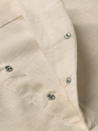 BLUE ROBED men's Casual Slim Fit Full Sleeve Cotton Kurta in Beige view 14