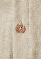 BLUE ROBED men's Half Sleeve Casual Cotton Kurta Office Wear in Beige view 11