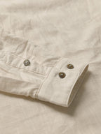 BLUE ROBED men's Casual Slim Fit Full Sleeve Cotton Kurta in Beige view 16