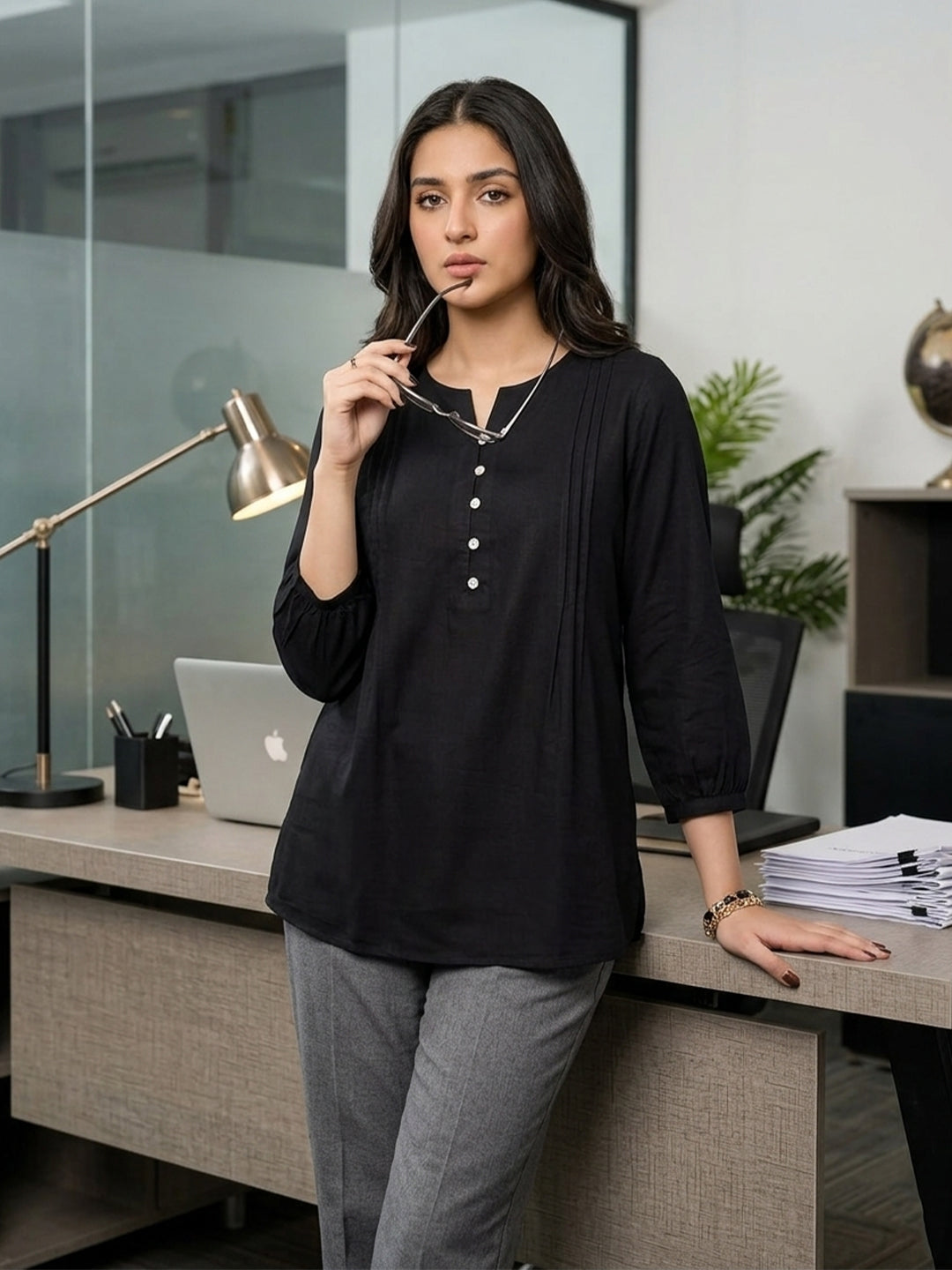 Elegant Viscose Rayon Casual Top for Women | Soft & Stylish Everyday Wear Main image