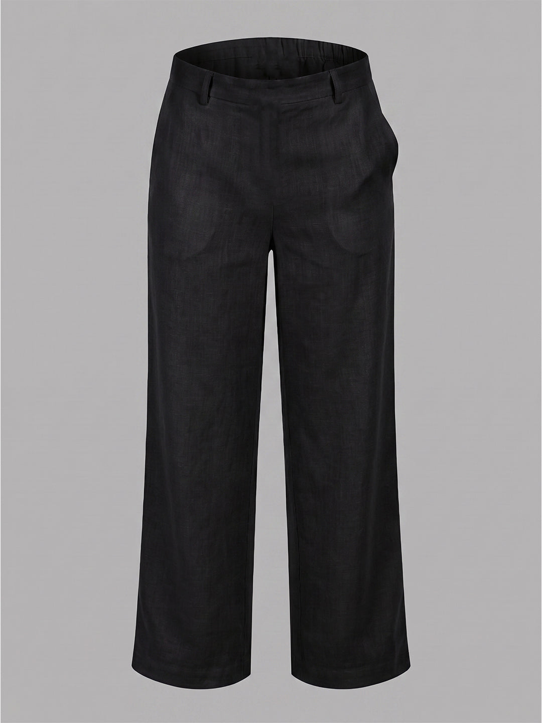 BLUE ROBED Black Color Trousers For Women And Girls