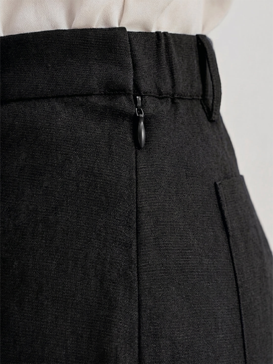 BLUE ROBED Black Color Trousers For Women And Girls