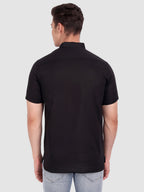 BLUE ROBED men's Half Sleeve Casual Cotton Kurta Daily Wear in Black view 14