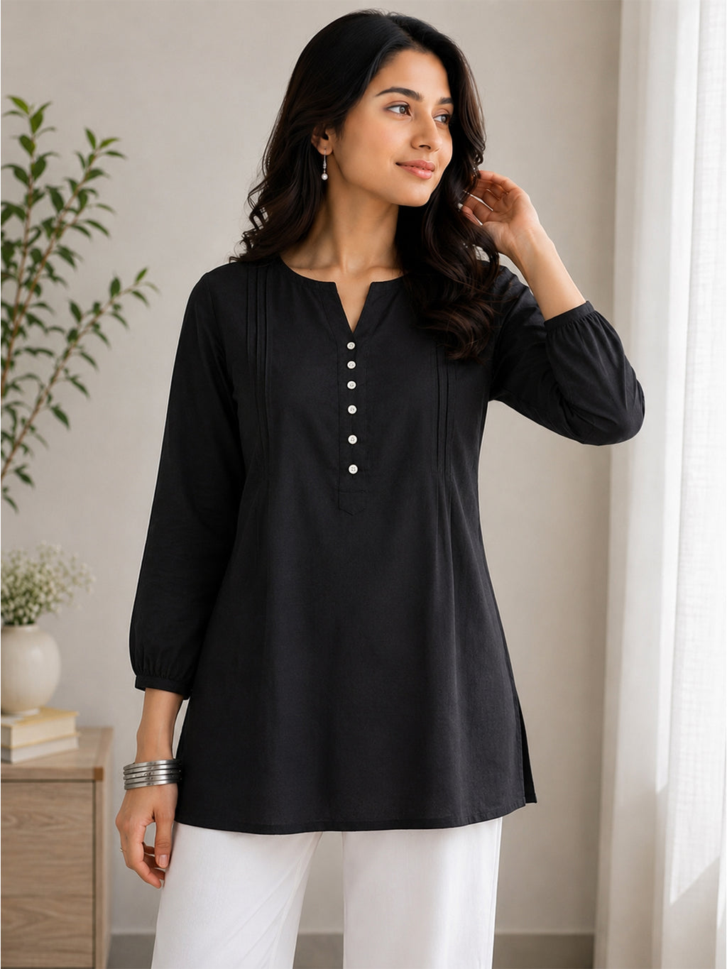 Elegant Viscose Rayon Casual Top for Women | Soft & Stylish Everyday Wear