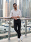 Men's Pure Cotton Striped Casual Shirt | Full Sleeve Button-Down Shirt | Regular Fit