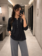 Elegant Viscose Rayon Casual Top for Women | Soft & Stylish Everyday Wear
