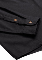 BLUE ROBED men's Casual Slim Fit Full Sleeve Double Pocket Cotton Kurta in Black style A view 27