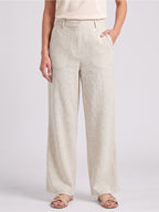 BLUE ROBED Beige Color Trousers For Women And Girls