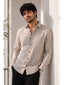 Men's Pure Cotton Casual Shirt | Full Sleeve Textured Shirt with Chest Pocket | Regular Fit