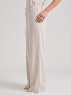 BLUE ROBED Beige Color Trousers For Women And Girls