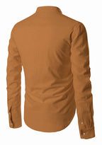 BLUE ROBED men's Casual ZIP Style Full Sleeve Kurta in Golden view 18