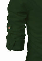 BLUE ROBED men's Casual Slim Fit Full Sleeve Kurta in Green view 19