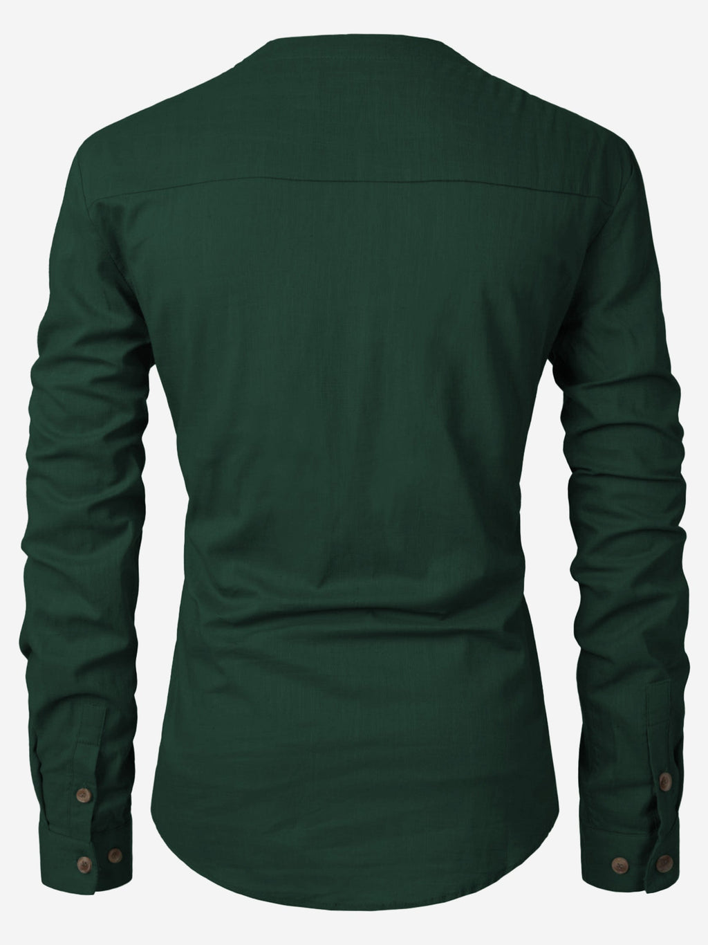BLUE ROBED men's Casual Slim Fit Full Sleeve Cotton Kurta in Green view 5