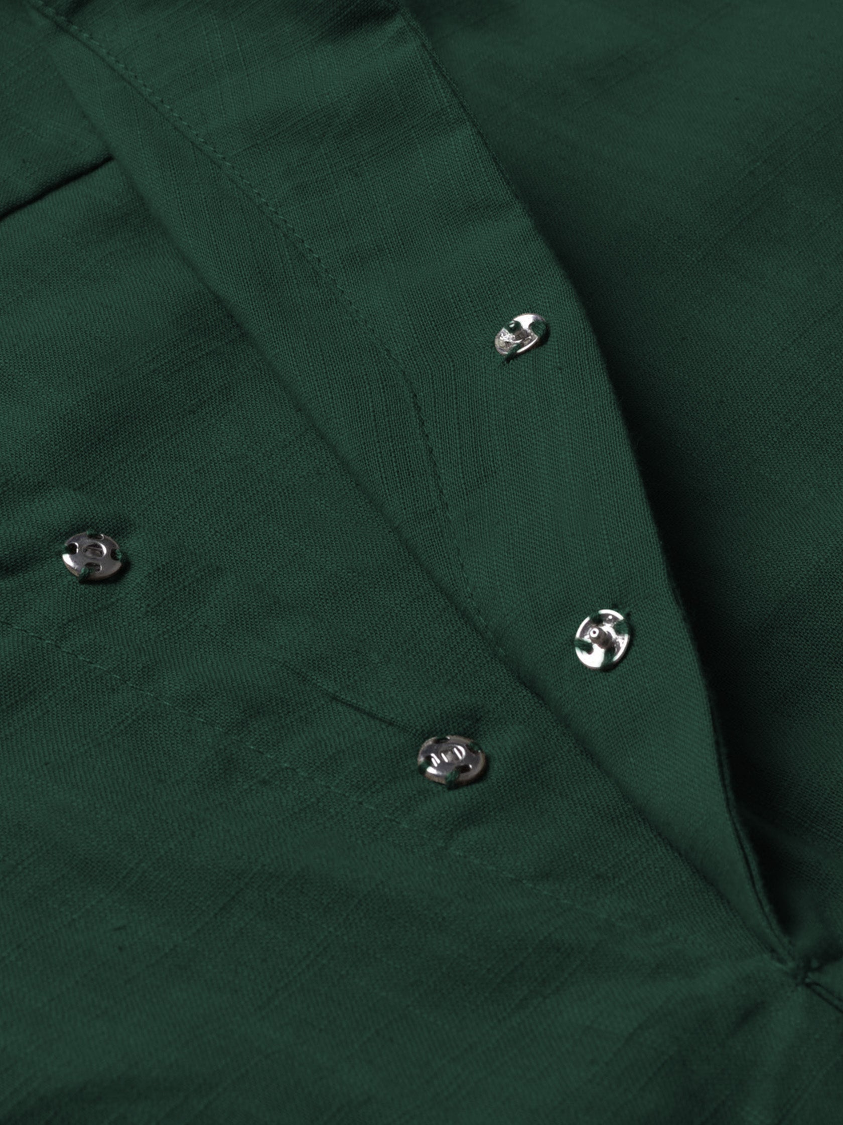 BLUE ROBED men's Casual Slim Fit Full Sleeve Cotton Kurta in Green view 7