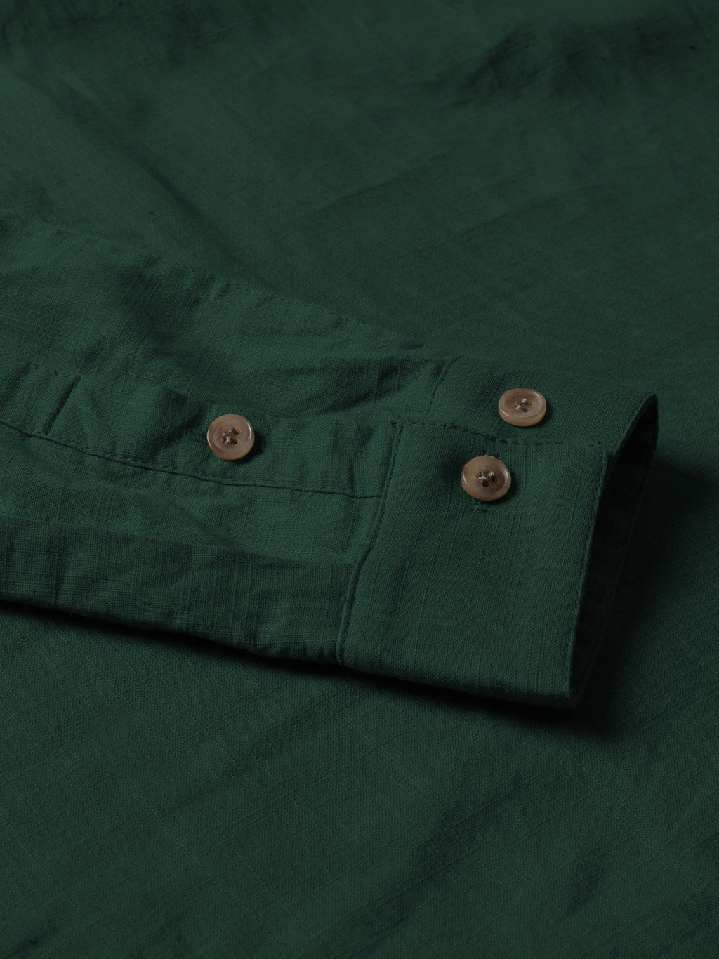 BLUE ROBED men's Casual Slim Fit Full Sleeve Cotton Kurta in Green view 8