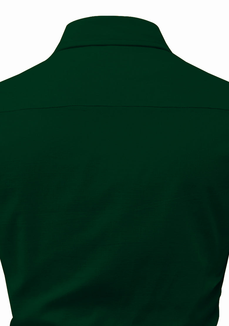 BLUE ROBED men's Full Sleeve Casual Cotton Kurta in Green style B view 15
