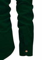 BLUE ROBED men's Full Sleeve Casual Cotton Kurta in Green view 16
