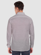 BLUE ROBED men's Full Sleeve Casual Cotton Kurta in Grey view 27