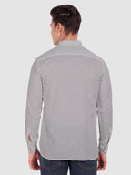 BLUE ROBED men's Casual Slim Fit Full Sleeve Cotton Kurta in Grey view 80