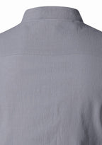 BLUE ROBED men's Casual ZIP Style Full Sleeve Kurta in Grey view 28