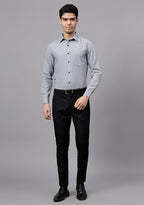 Men's Cotton Blend Slim Fit Formal Shirt in Beige by BLUE ROBED, style view