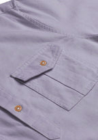 BLUE ROBED men's Casual Slim Fit Full Sleeve Double Pocket Cotton Kurta in Grey view 42