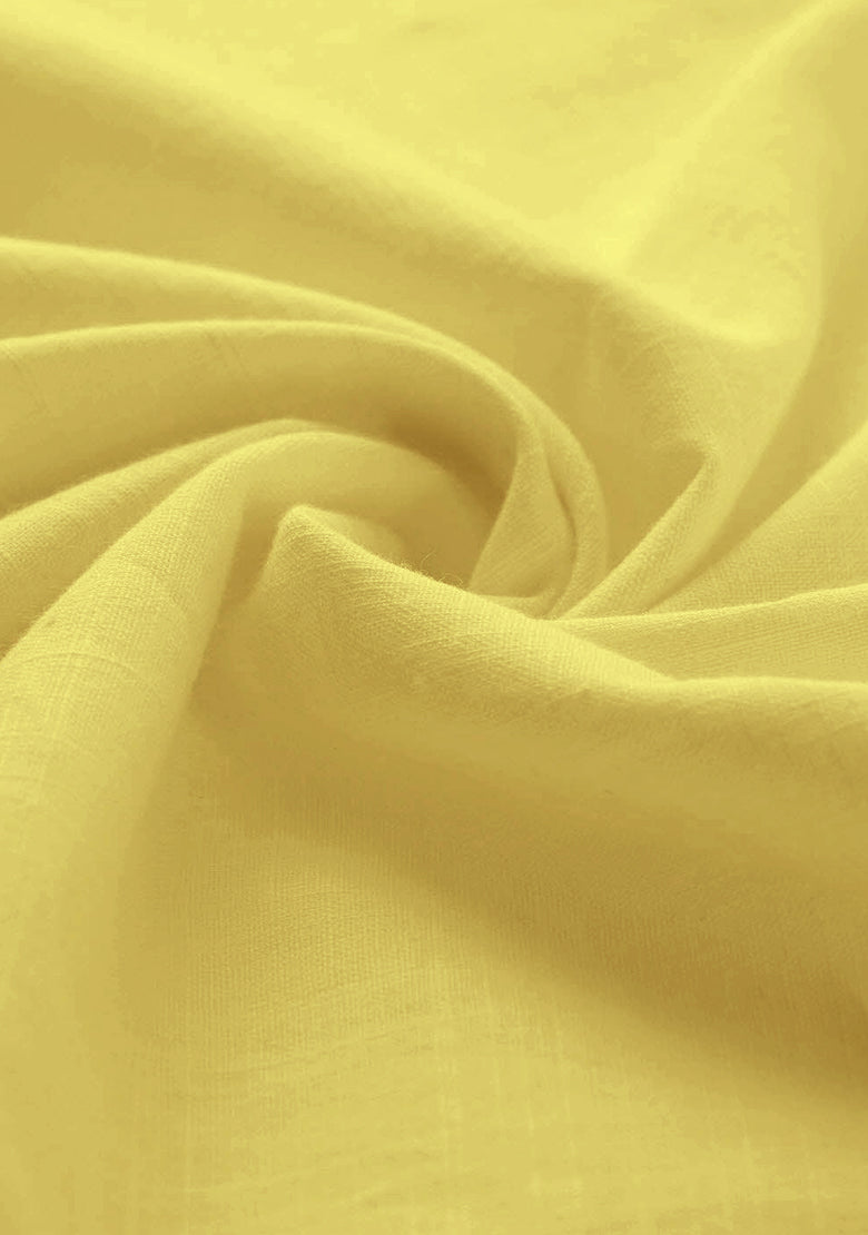BLUE ROBED men's Casual Slim Fit Full Sleeve Kurta in Lemon view 129