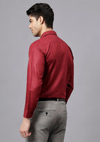 Men's Cotton Blend Slim Fit Formal Shirt in Beige by BLUE ROBED, side view