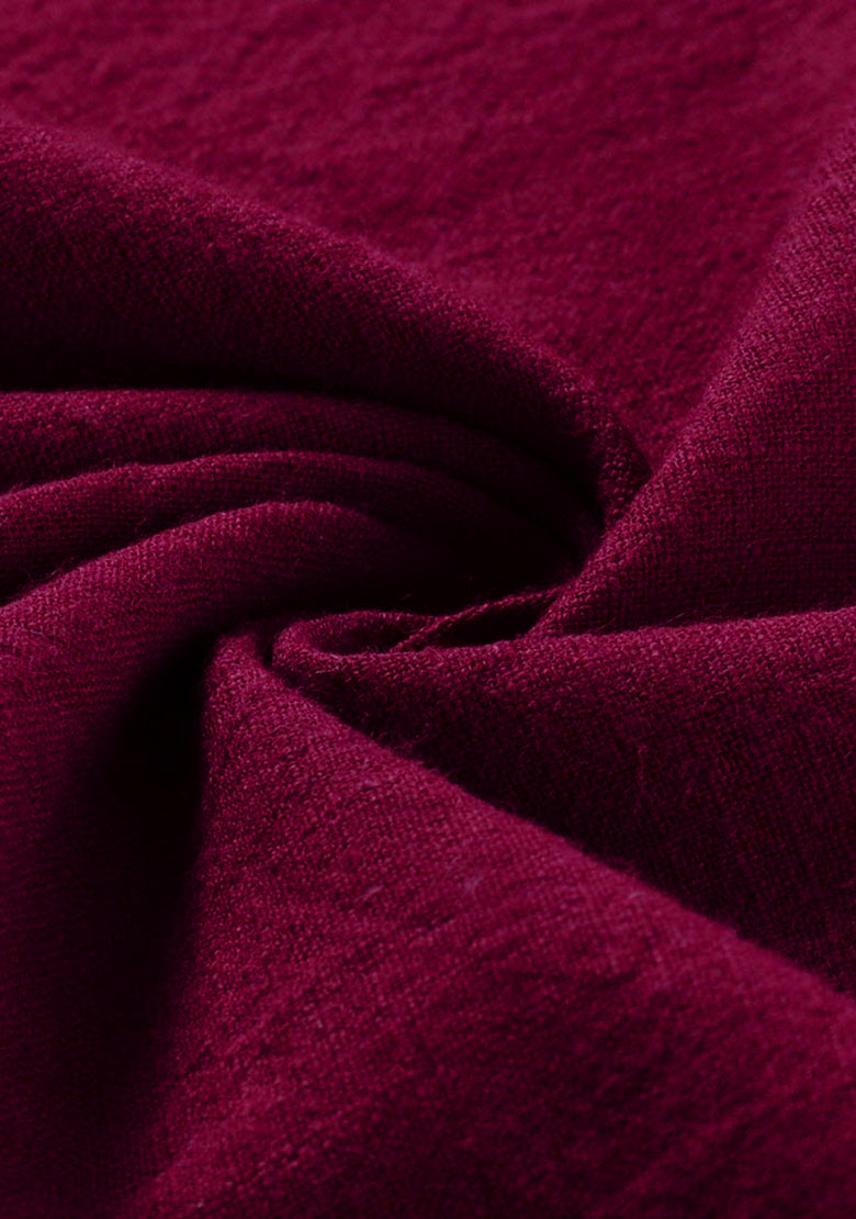 BLUE ROBED men's Casual ZIP Style Full Sleeve Kurta in Maroon view 32