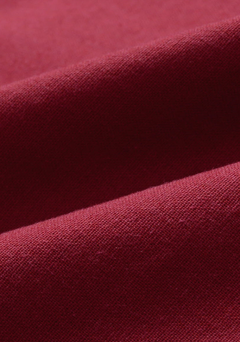 BLUE ROBED men's Casual Slim Fit Full Sleeve Double Pocket Cotton Kurta in Maroon view 11
