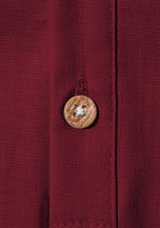 BLUE ROBED men's Half Sleeve Casual Cotton Kurta Office Wear in Maroon view 31