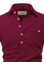 BLUE ROBED men's Full Sleeve Casual Cotton Kurta in Maroon view 46