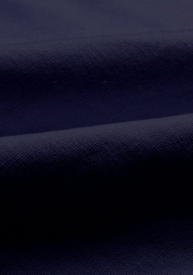 BLUE ROBED men's Casual Slim Fit Full Sleeve Double Pocket Cotton Kurta in Navy view 46