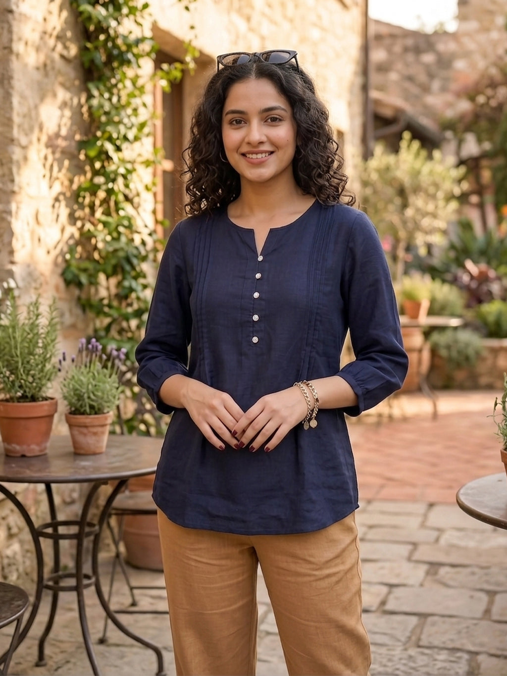 Elegant Viscose Rayon Casual Top for Women | Soft & Stylish Everyday Wear