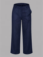 BLUE ROBED Navy Blue Color Trousers For Women And Girls