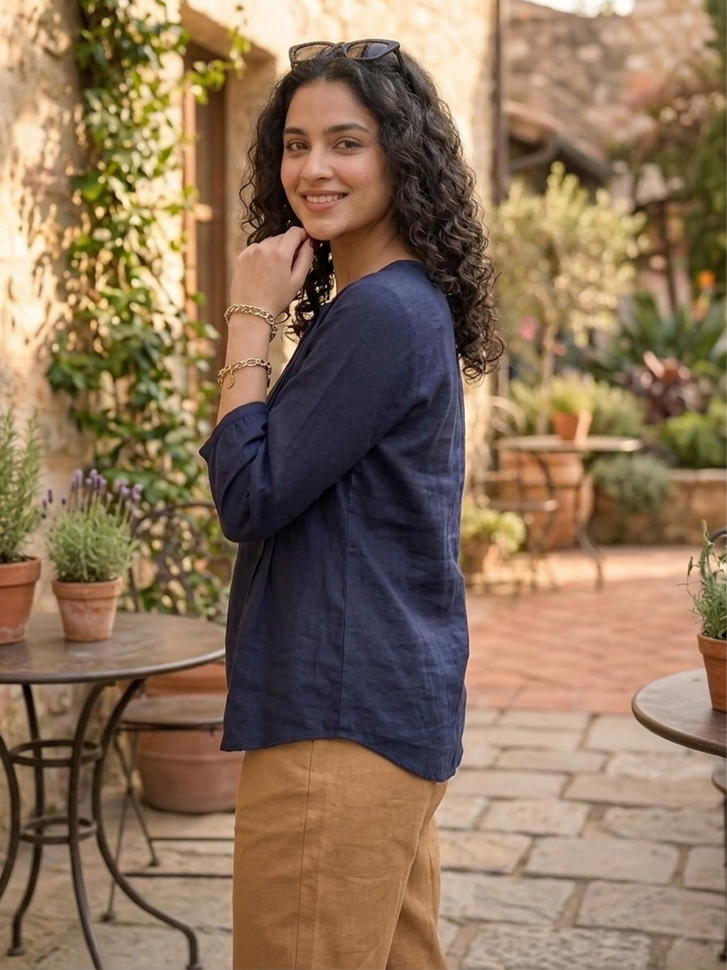 Elegant Viscose Rayon Casual Top for Women | Soft & Stylish Everyday Wear