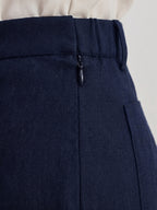 BLUE ROBED Navy Blue Color Trousers For Women And Girls