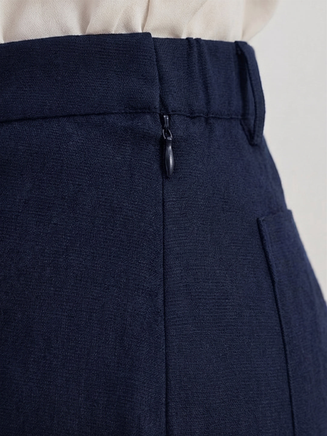 BLUE ROBED Navy Blue Color Trousers For Women And Girls