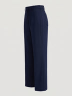 BLUE ROBED Navy Blue Color Trousers For Women And Girls