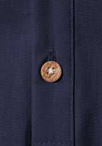 BLUE ROBED men's Half Sleeve Casual Cotton Kurta Office Wear in Navy view 35