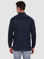 BLUE ROBED men's Casual ZIP Style Full Sleeve Cotton Kurta in Navy Blue view 29
