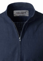 BLUE ROBED men's Casual ZIP Style Full Sleeve Kurta in Navy Blue view 40
