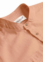 BLUE ROBED men's Casual Slim Fit Full Sleeve Double Pocket Cotton Kurta in Orange view 76
