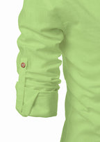 BLUE ROBED men's Casual Slim Fit Full Sleeve Kurta in Parrot view 91