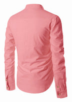 BLUE ROBED men's Casual ZIP Style Full Sleeve Kurta in Peach view 49
